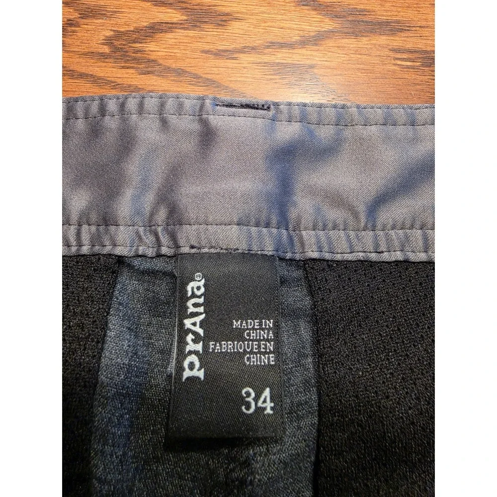 Prana Furrow Shorts Mens SZ 34 Blue Gray Casual Walking Hiking Cargo Outdoor 8
